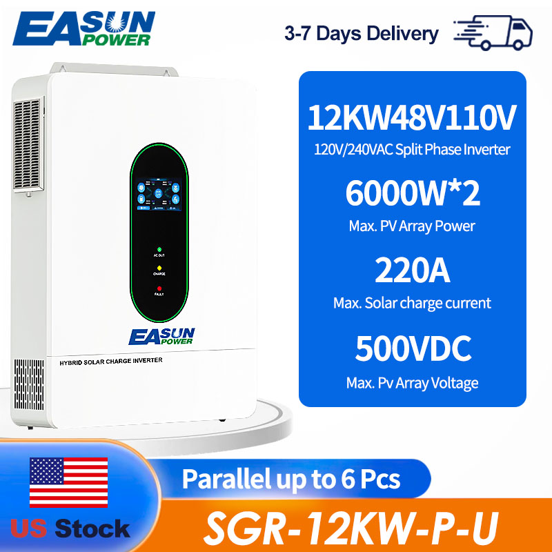 EASUN US 12KW 12000W Split Pha - Grid Tie Inverter Limiter 2000W review and price