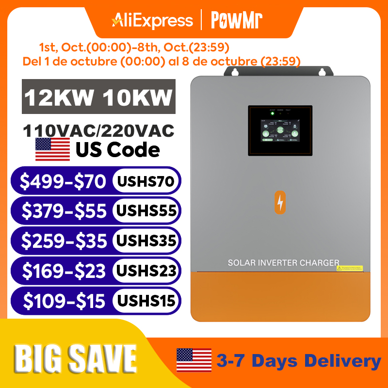 PowMr 12KW 10KW Split Phase In - Split Phase Inverter 10Kw 110V 220V review and price