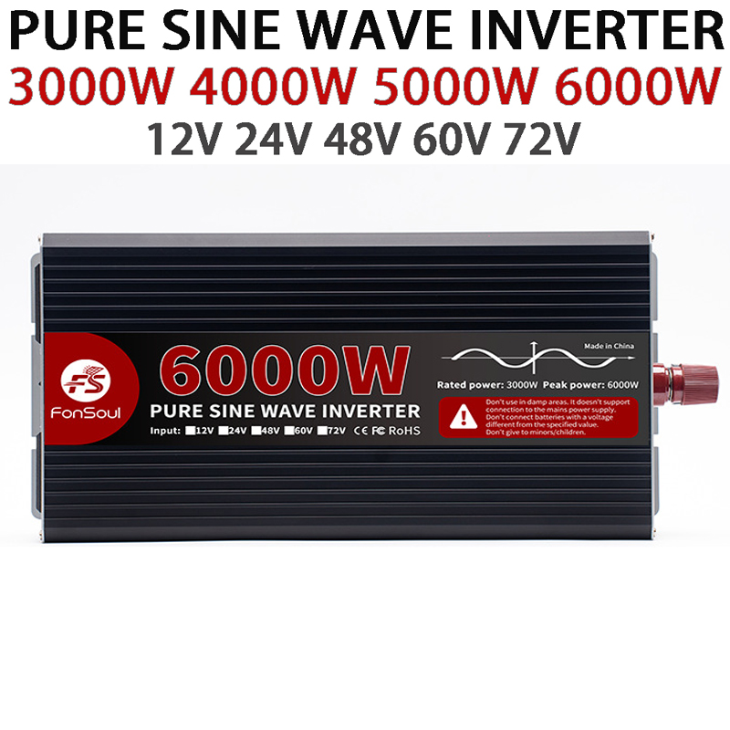 6000W 5000W 4000W 3000W Pure S - Pure Sine Wave Inverter 5000W 48V 220V review and price